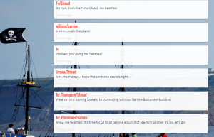 Our pirate padlet